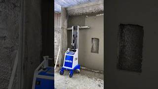 plastering rendering machine plasteringwork automatic wall [upl. by Relyc]