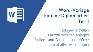 Vorlage für eine Diplomarbeit 13 [upl. by Renmus292]