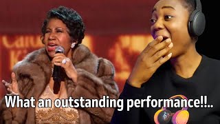 This woman is 🔥 Aretha franklin  You make me feel like a natural woman live Kennedy Centre reaction [upl. by Kristan]