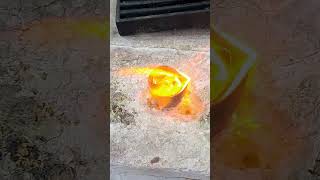 OLD JEWELLERY MELT PROCESS goldharoldring gold goldjewellery goldring viralvideo [upl. by Tnirb693]