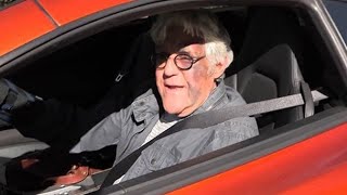 Jay Leno Ditches Eye Patch Cruises in McLaren After Injury [upl. by Adamson944]