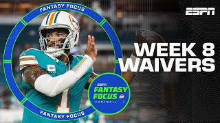 MNF Recap  Week 8 Waiver Wire  Fantasy Focus [upl. by Nylak]