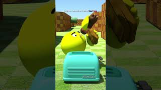 Pacman vs Toast 🍞🍞🍞🍞 shorts shortsvideo pacman pacmania [upl. by Brocky429]