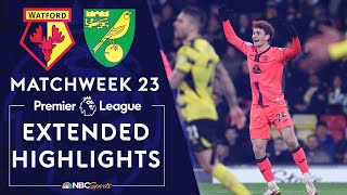 Watford v Norwich City  PREMIER LEAGUE HIGHLIGHTS  1212022  NBC Sports [upl. by Lanor982]