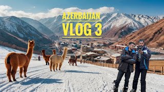 DONT MISS THIS IN AZERBAIJAN  A TRIP TO ALPACA FARM IN SHAMAKHI AND SHAHDAG SKI RESORT VLOG 3 [upl. by Iren]