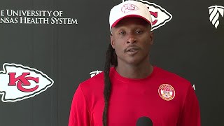 New Chiefs WR DeAndre Hopkins ‘Excited to go get started’ [upl. by Ina426]