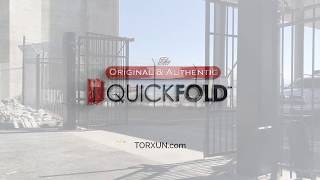 TORXUN  Trackless QuickFold Gate System with Patented FlexArm Folding Gate Hardware [upl. by Enelyaj]