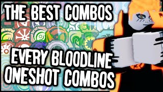 The BEST Combos For EVERY Bloodline In Shindo Life  Shindo Life Combos [upl. by Annaj298]