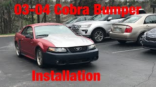 0304 Cobra Bumper Install on 99 04 Mustang GT [upl. by Llerraj662]