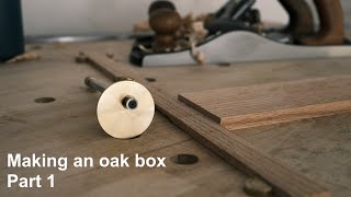 Making a box from a quarter sawn oak offcut  part 1 stock prep [upl. by Hendrix976]