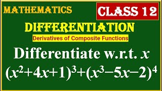 DIFFERENTIATION  Differentiate wrt x x2  4x  13  x3 − 5x − 24 [upl. by Annodam963]