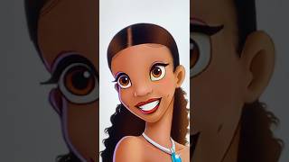 New Tiana transformation art disney digitalart shorts [upl. by Atinav]