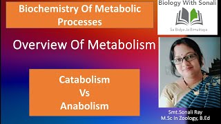 Overview Of Metabolism  Catabolism Vs Anabolism  4th Semester  biologywithsonali biochemistry [upl. by Nelsen]