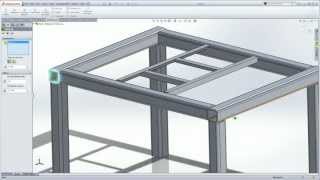 SolidWorks Weldments 101  Simple Table [upl. by Nessej763]