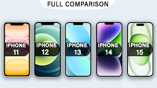 iPhone 11 Vs iPhone 12 Vs iPhone 13 Vs iPhone 14 Vs iPhone15 Review in 2024 [upl. by Holzman]