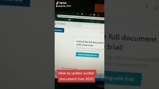 How to unblur scribd document free 2022  How to download any file from srcibd for free 2022 [upl. by Nannie]