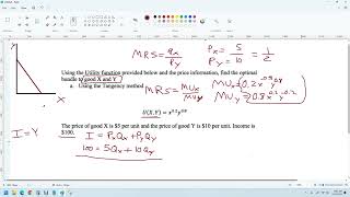 Calculating optimal bundle with utility function intermediate microeconomics [upl. by Alodi]