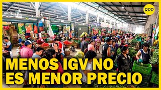 Anderson sobre exoneración de IGV a productos de canasta básica quotmedida técnicamente equivocadaquot [upl. by Gabriela67]