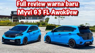 FULL REVIEW WARNA BARU PERODUA MYVI G3FL AWOKDEW  INSPIRED WARNA CIVIC TYPE R FL5  ZH STICKER [upl. by Mojgan111]