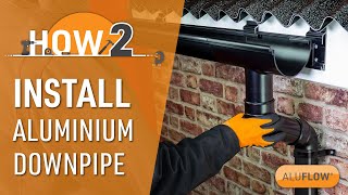 How to Install Gutter Downpipe  Aluflow® Guttering [upl. by Mickey425]