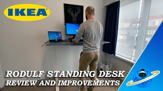 IKEA Rodulf Standing Desk  1 Month Review and Modifications WATCH BEFORE YOU BUY [upl. by Godwin]