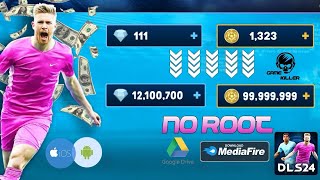 DLS 24 Hack Unlimited Coin amp All Player Max  New Trick for unlimited money and gems 💎 [upl. by Morril]