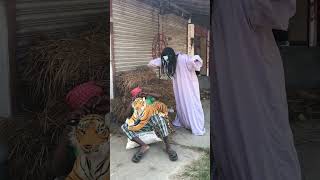 TOP FUNNIEST FAKE TIGER AND FAKE GHOST ATTACK PRANK FOR CRAZY REACTION MrNafizBrand comedy [upl. by Chase]