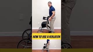 How To Use A Rollator Walker CORRECTLY rollator walker seniors walking [upl. by Broek141]