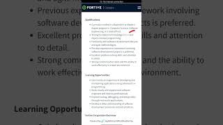 FORTIVE is hiring for Software Engineer softwarejobs freshersjobs telugujobs itjobopenings jobs [upl. by Nivag]