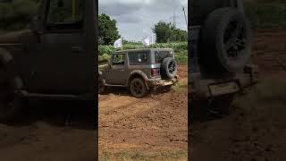 Mahindra jeep is slaying the muddy roads thar [upl. by Olmstead]