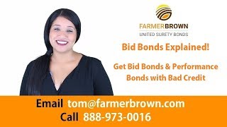 Bid Bonds Explained Can You Get Bid Bonds amp Performance Bonds with Bad Credit Part 2 [upl. by Naenaj]