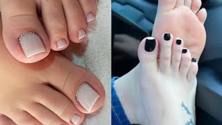 Most demanding and gorgeous toe nails art design ideasShiny pedicure nail colors for ladies 2024 [upl. by Yesmar]