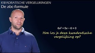 Wat is de abcformule En hoe los je hiermee een vergelijking op vwo 3  WiskundeAcademie [upl. by Siram810]