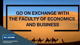 Go on exchange with the Faculty of Economics and Business KU Leuven [upl. by Uahsoj]