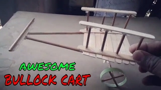 How to make Bullock cart  Bull Car Craft  Bail Gaadi [upl. by Beck]