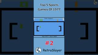 Top 5 Sports Games Of 1977 Quick Play By RetroSlayer bestgames retrogaming topgames [upl. by Alicia]