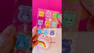 Care Bears mini backpack and stationery surprise🌈🩷😭 mini carebear stationery unboxing cute [upl. by Lokim906]