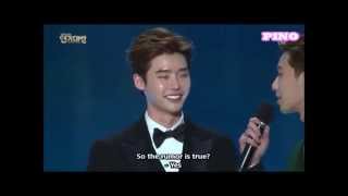 Lee Jong Suk admits to offscreen skinship with Park Shin Hye ENG SUBBED [upl. by Tildie]