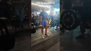 170 kg deadlift in e heavydeadlift motivation heavylifting conventionaldeadlift powerlifthard [upl. by Eicyal]