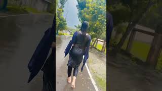 যুবতী মেয়ের বৃষ্টিতে গোসল  Bangla Girl Bathing 2024  Bengali Gosol Video  BathingShortsReels [upl. by Anij]