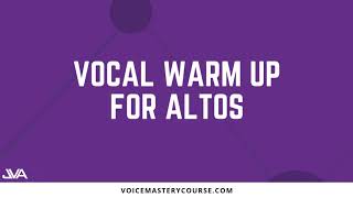 ALTO VOCAL WARM UP [upl. by Cicero]