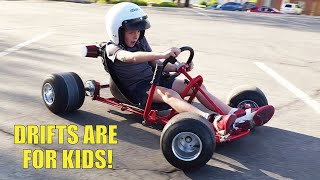 Making my HOMEMADE GO KART into a DRIFT KART for KIDS [upl. by Nabru]