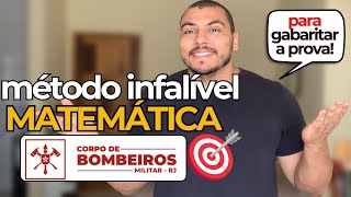 Método Infalível para Gabaritar Matemática no Concurso CBMERJ [upl. by Animrac]