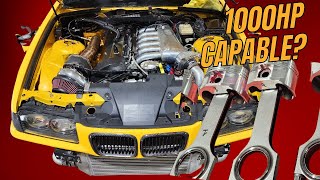 Building a 1000HP Capable BMW E36 M52 Turbo Engine  FIRST DRIVE [upl. by Ayotl]