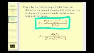 Determine the Required Savings to Reach a Financial Goal [upl. by Certie]