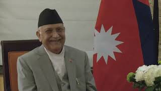 Prime Minister Modi holds bilateral talks with Nepals PM KP Sharma Oli in New York [upl. by Dreda]