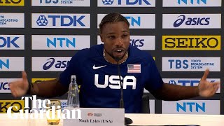 World champion of what Noah Lyles takes swipe at NBA players [upl. by Box]