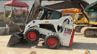 Used Bobcat s185 skid steer loader  mini loader slip loader [upl. by Ethelda]