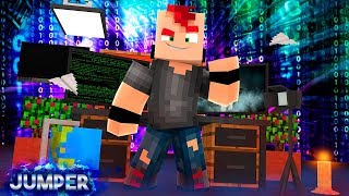 Minecraft JUMPER  MEU AMIGO É UM HACKER 15 [upl. by Llevram315]