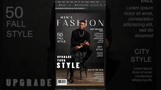 How to Create a Fashion Magazine Cover DIY Graphic Design [upl. by Ecire]